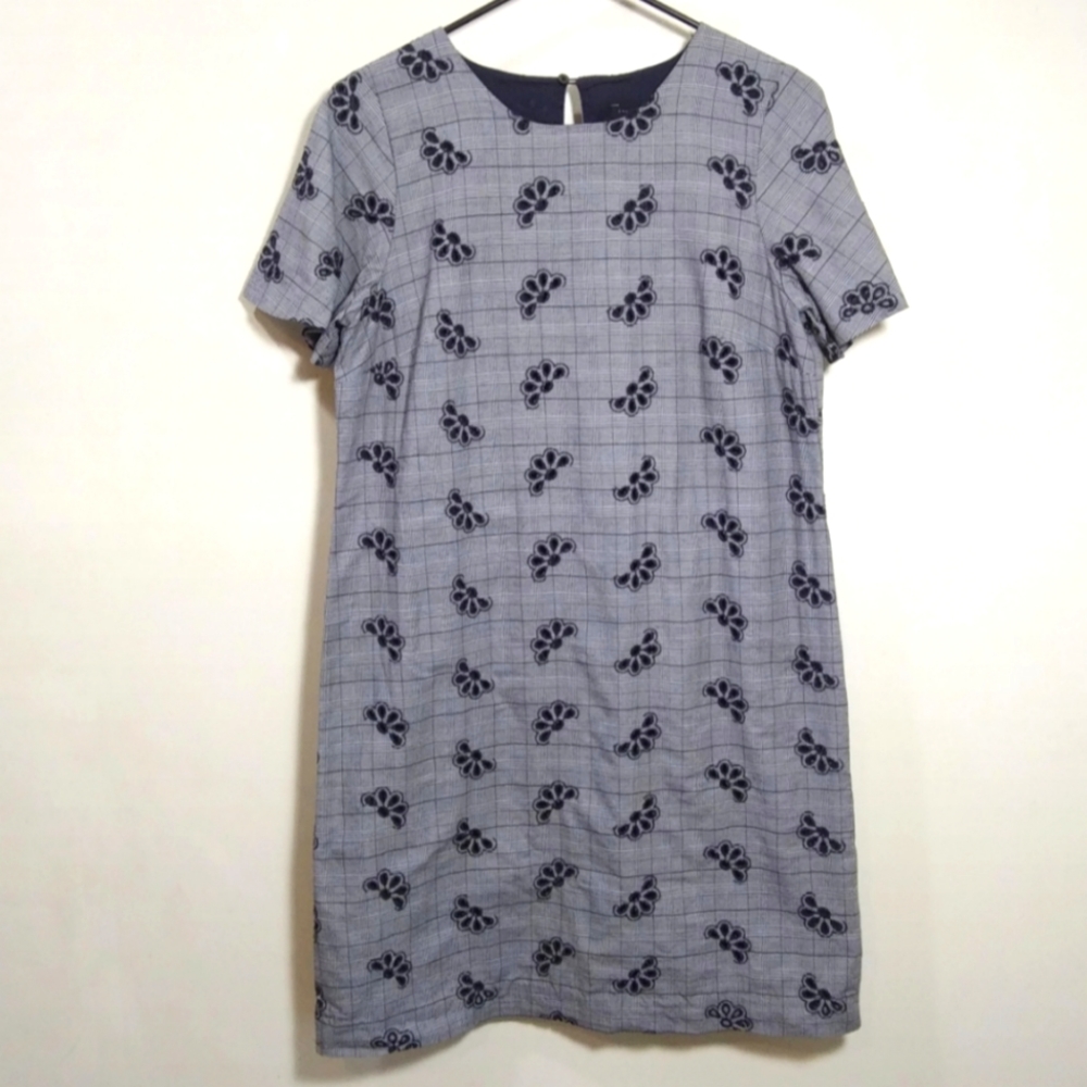 Ann Taylor sz 6 Black & Grey Plaid Dress